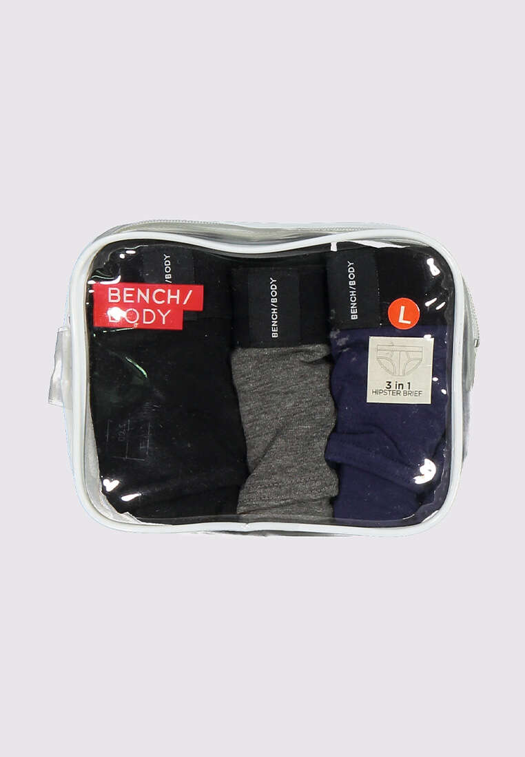 Men's 3-in-1 Pack Hipster Brief