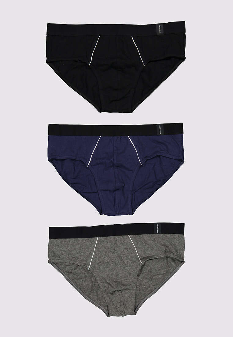 Men's 3-in-1 Pack Hipster Brief