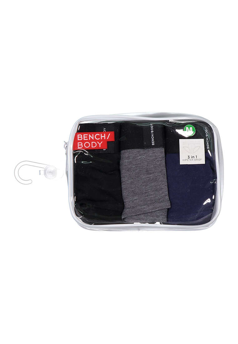 Men's 3-in-1 Pack Hipster Brief