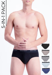 Men's 5-in-1 Pack Hipster Brief