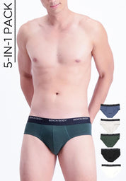 Men's 5-in-1 Pack Hipster Brief