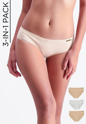 Women's 3-in-1 Pack Mid-Rise Bikini