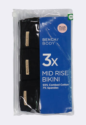 Women's 3-in-1 Pack Mid-Rise Bikini