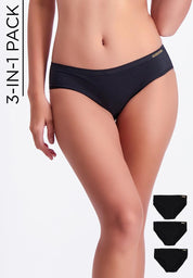 Women's 3-in-1 Pack Mid-Rise Bikini
