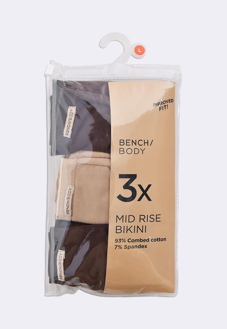 Women's 3-in-1 Pack Mid-Rise Bikini