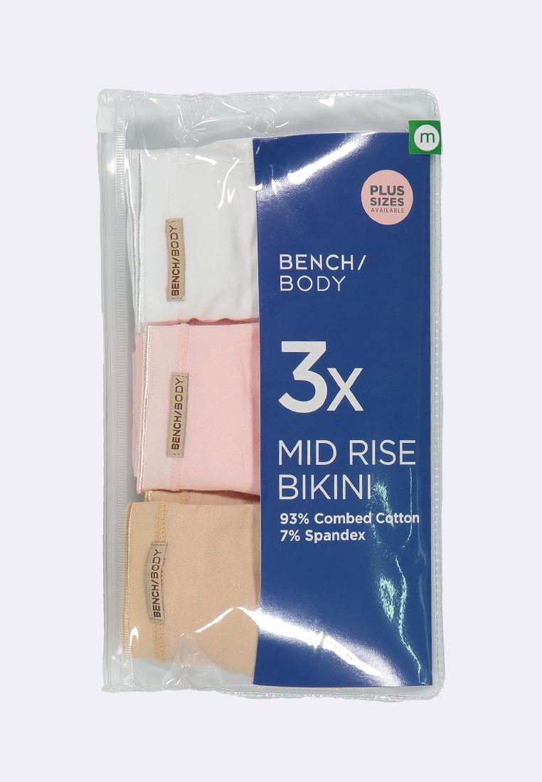 Women's 3-in-1 Pack Mid-Rise Bikini