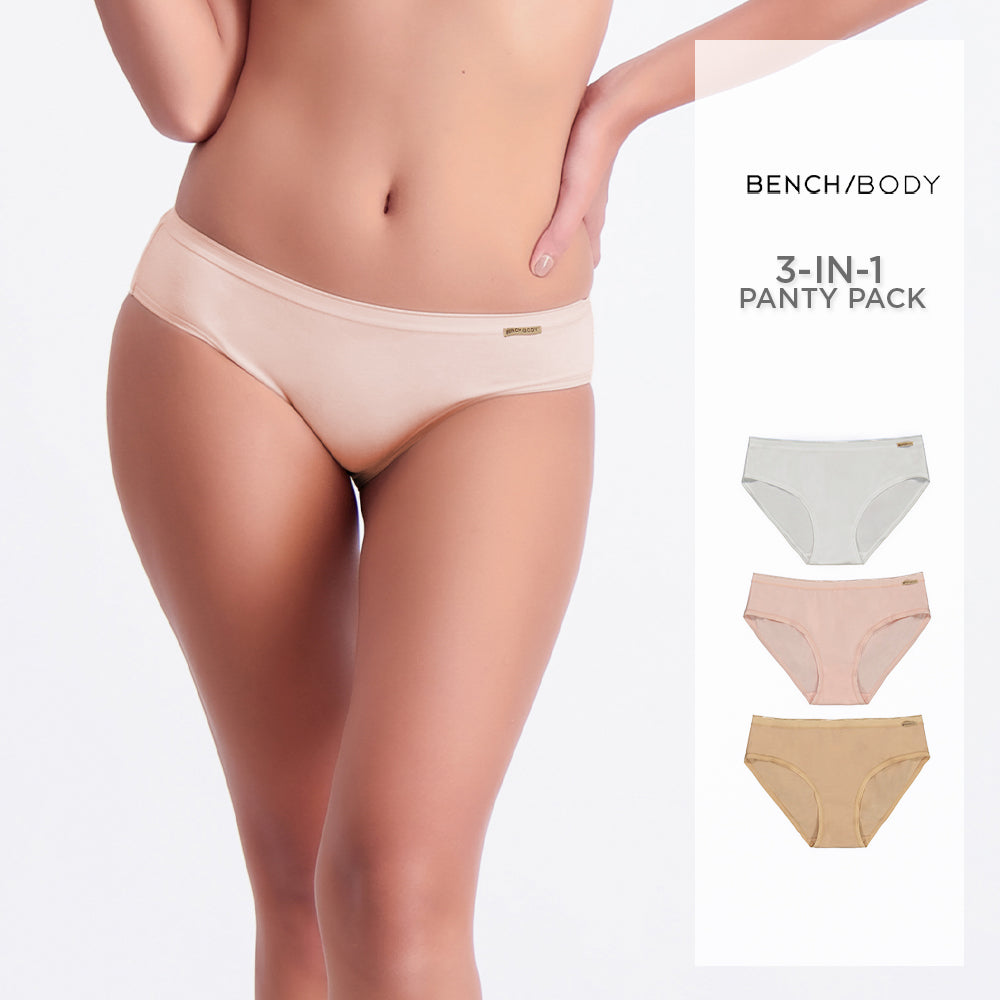 Women's 3-in-1 Pack Mid-Rise Bikini