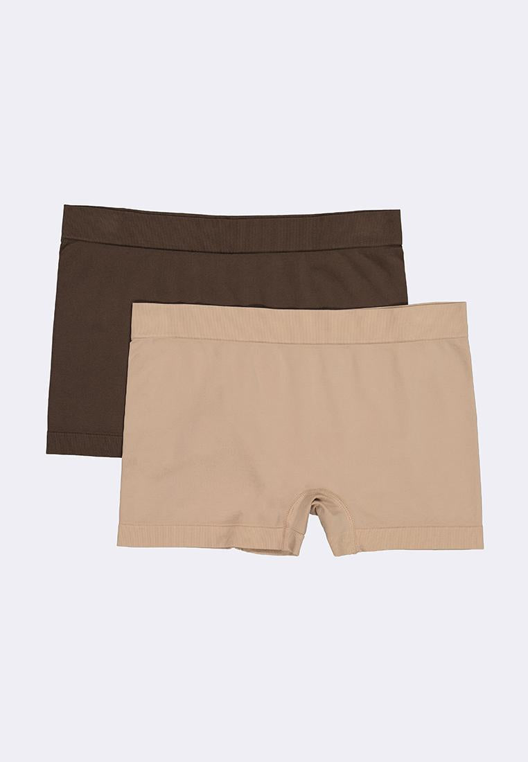 Women's 2-in-1 Pack Seamless Boy Shorts