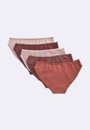 Women's 5-in-1 Pack Low Rise Bikini Panty