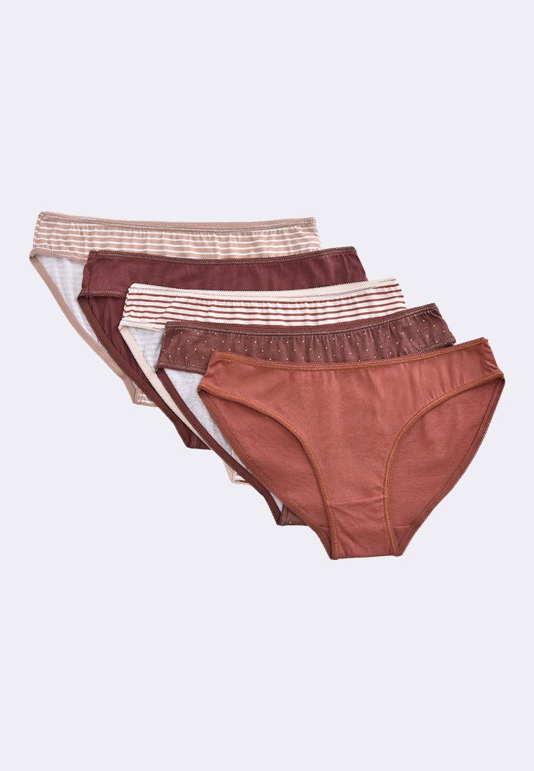 Women's 5-in-1 Pack Low Rise Bikini Panty