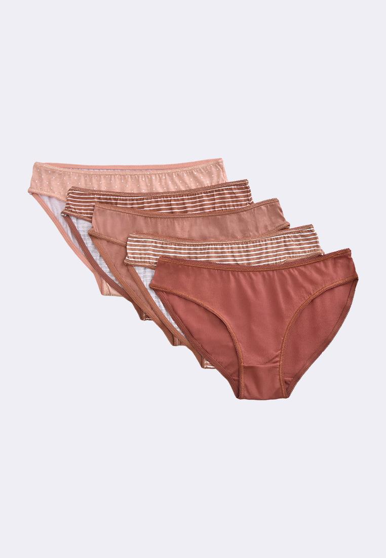 Women's 5-in-1 Pack Low Rise Bikini Panty
