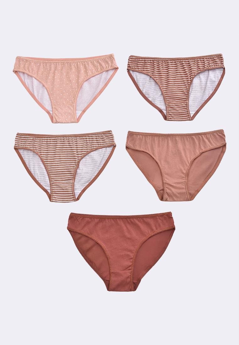 Women's 5-in-1 Pack Low Rise Bikini Panty