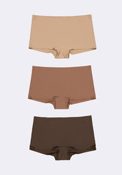 Women's 3-In-1 Pack Seamless Boyshorts