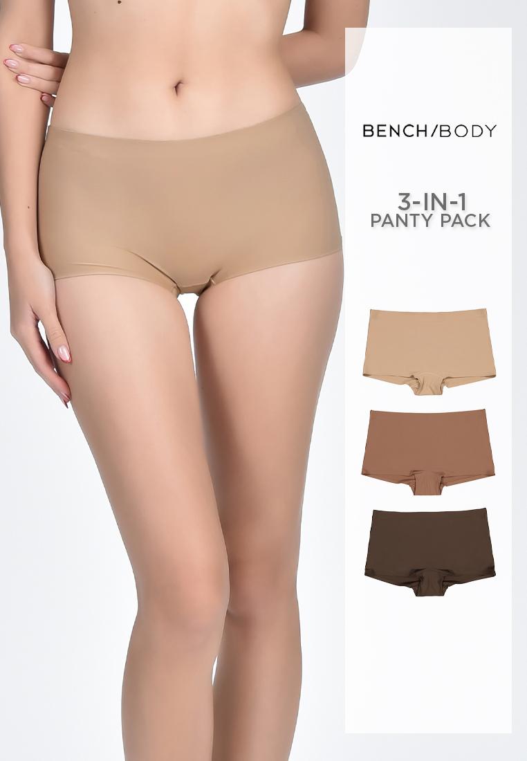 Women's 3-In-1 Pack Seamless Boyshorts