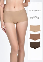 Women's 3-In-1 Pack Seamless Boyshorts
