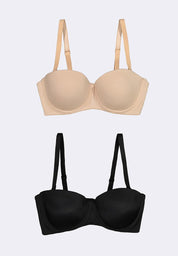 Women's 2-in-1 Pack Strapless Bra