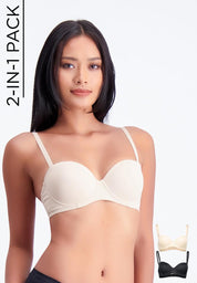 Women's 2-in-1 Pack Strapless Bra