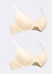 Women's 2-in-1 Pack Wired Push Up Bra