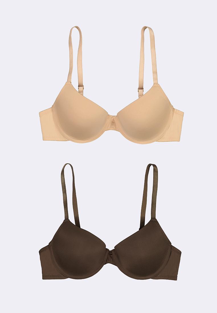 Women's 2-in-1 Pack Wired Push Up Bra