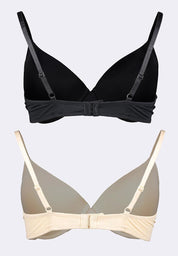 Women's 2-in-1 Pack Wired Push Up Bra