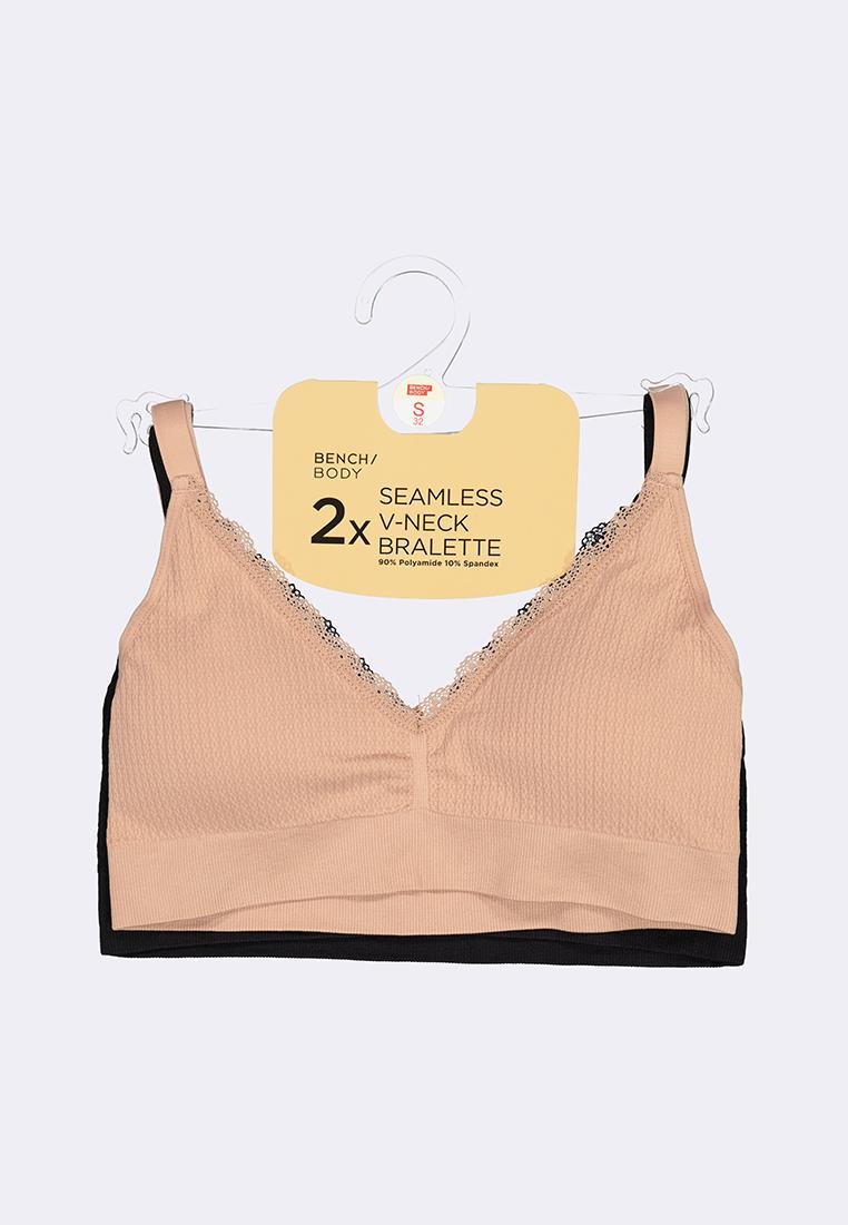 Women's 2-in-1 Pack Seamless V-Neck Bralette