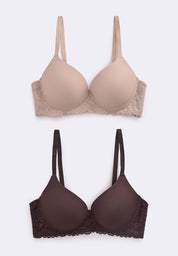 Women's 2-In-1 Bra Pack Lace Underwire