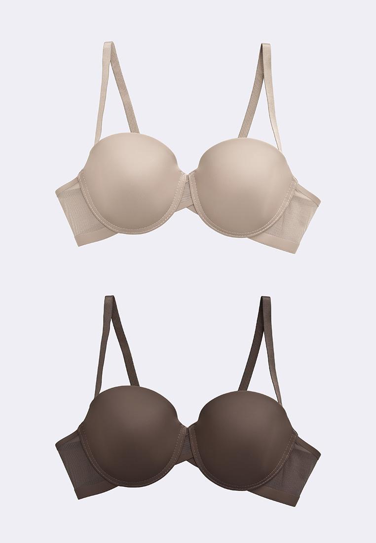 Women's 2-In-1 Demi Cup Strapless Bra