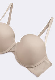 Women's 2-In-1 Demi Cup Strapless Bra