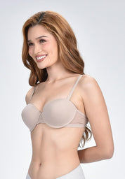 Women's 2-In-1 Demi Cup Strapless Bra