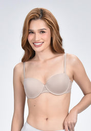 Women's 2-In-1 Demi Cup Strapless Bra