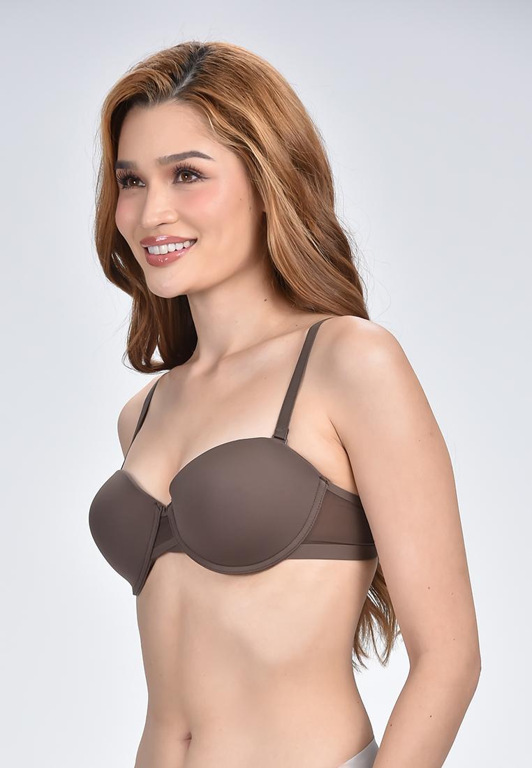 Women's 2-In-1 Demi Cup Strapless Bra