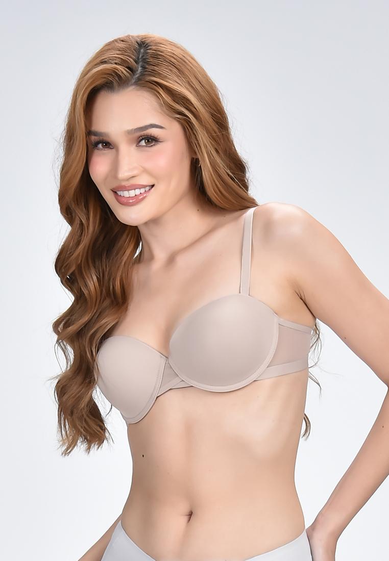 Women's 2-In-1 Demi Cup Strapless Bra