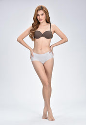Women's 2-In-1 Demi Cup Strapless Bra
