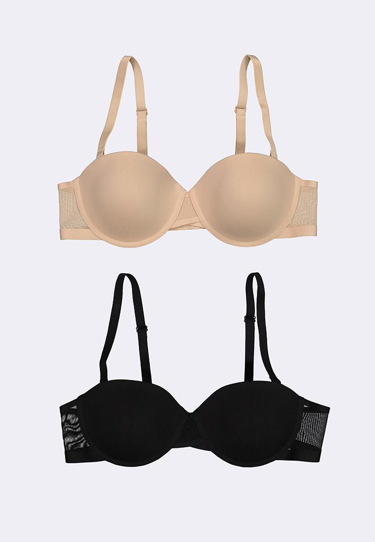 Women's 2-In-1 Demi Cup Strapless Bra