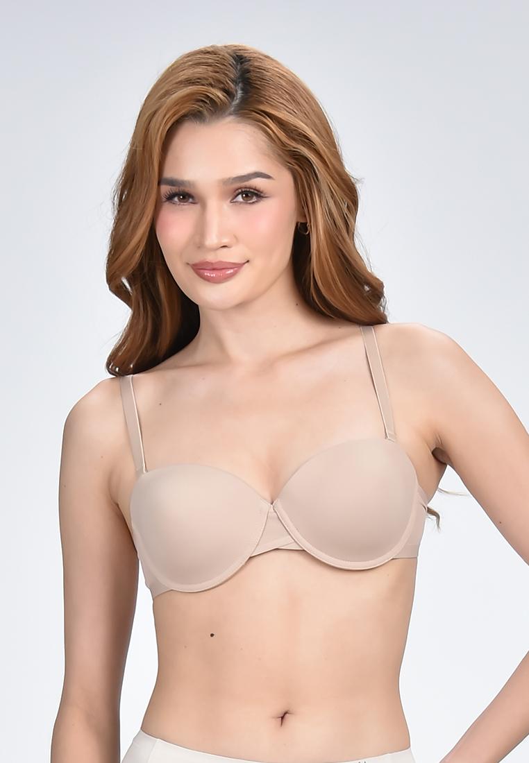 Women's 2-In-1 Demi Cup Strapless Bra