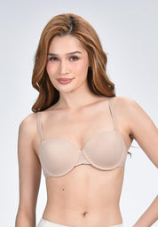 Women's 2-In-1 Demi Cup Strapless Bra