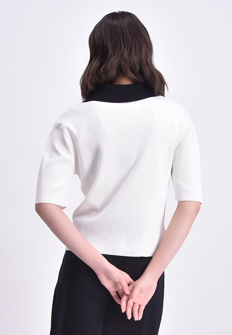 Women's Flat Knit Collared T-Shirt