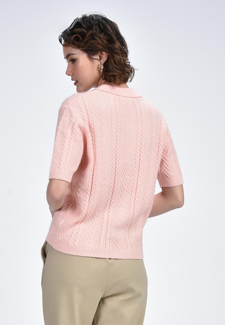 Women's Flat Knit Collared T-Shirt