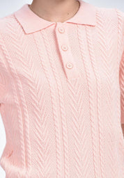 Women's Flat Knit Collared T-Shirt