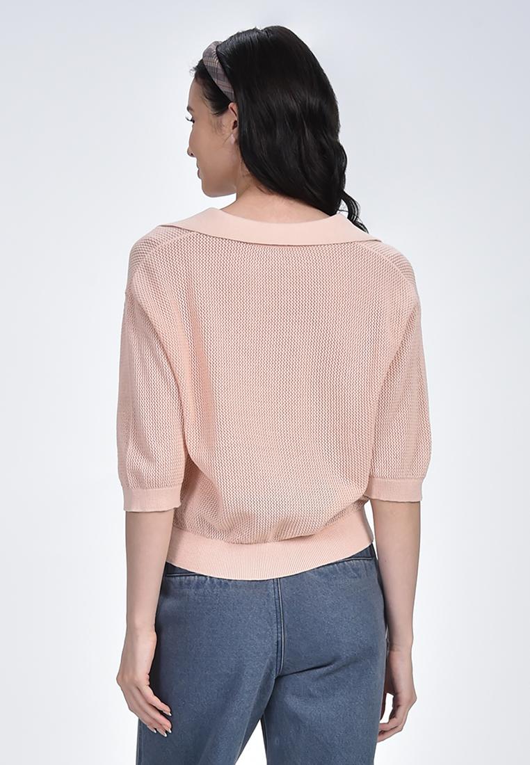 Women's Knitted Collared Tee