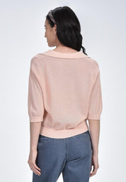 Women's Knitted Collared Tee