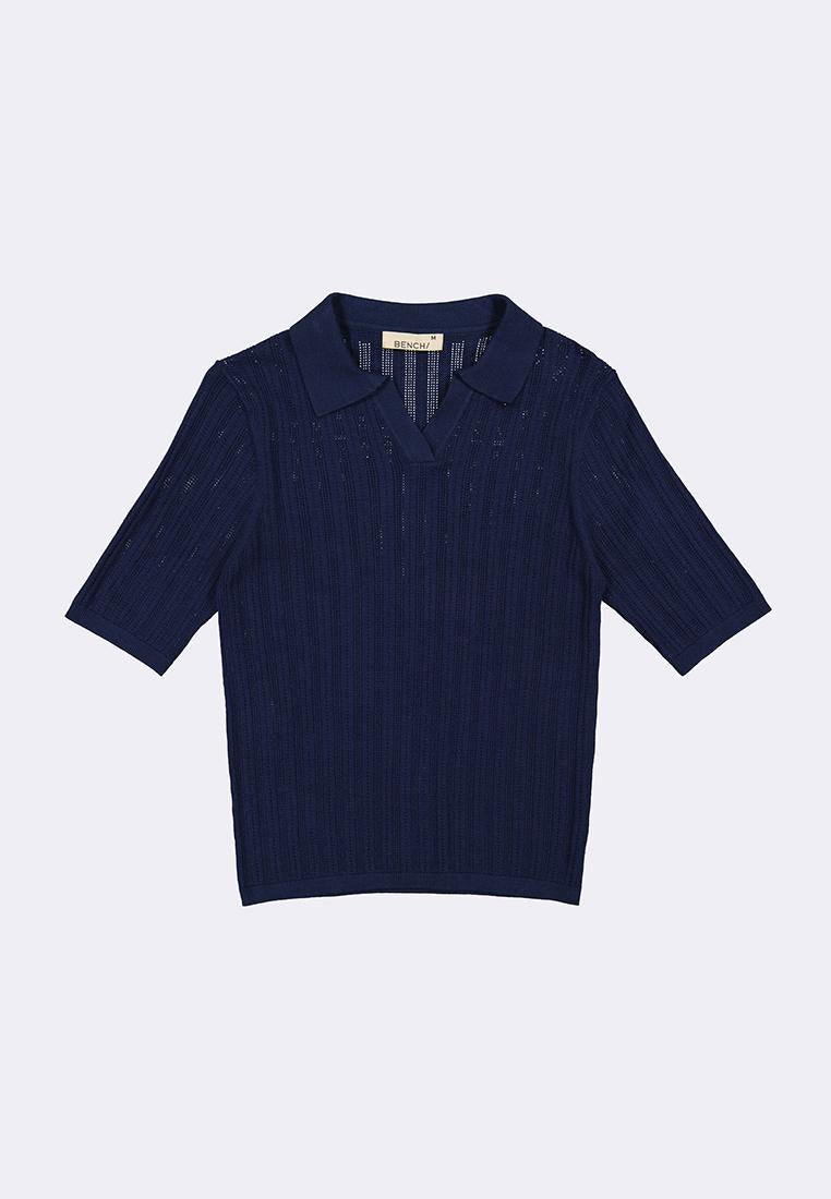 Women's Flat Knit Collared Tee