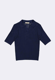 Women's Flat Knit Collared Tee