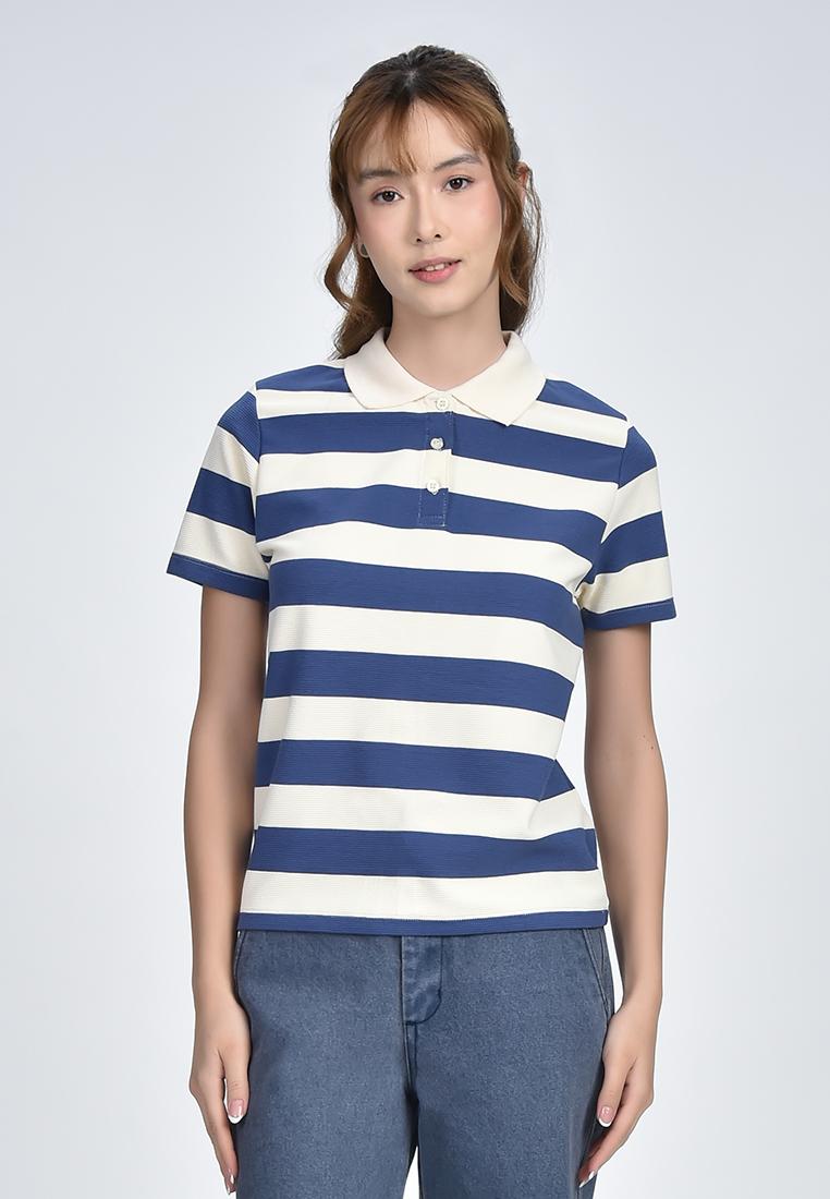 Women's Stripe Collared Shirt