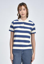 Women's Stripe Collared Shirt