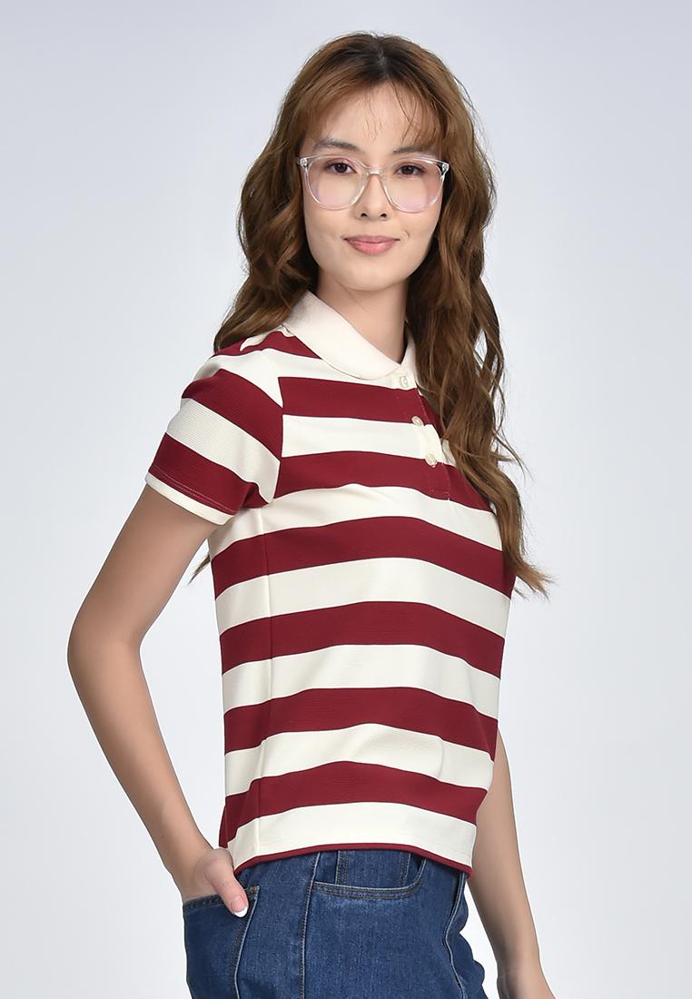 Women's Stripe Collared Shirt