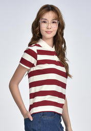 Women's Stripe Collared Shirt