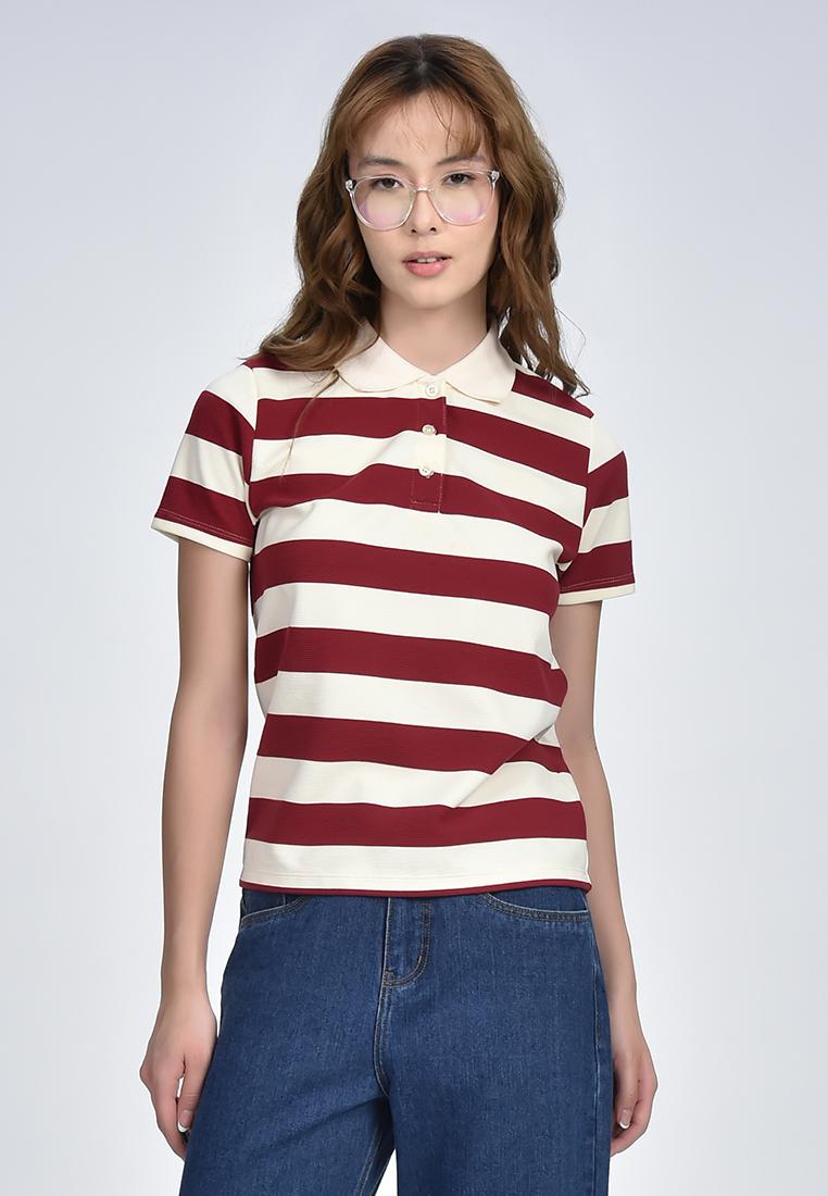 Women's Stripe Collared Shirt