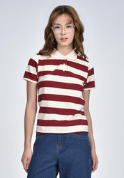 Women's Stripe Collared Shirt