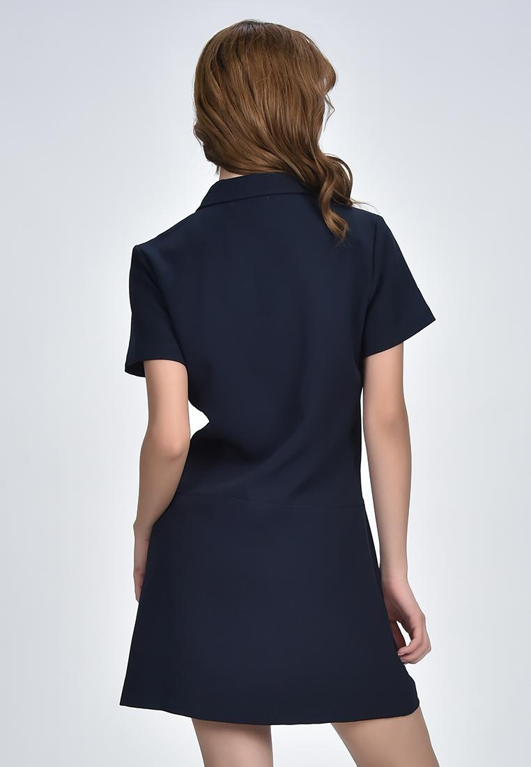 Women's Zip Up Collared Dress